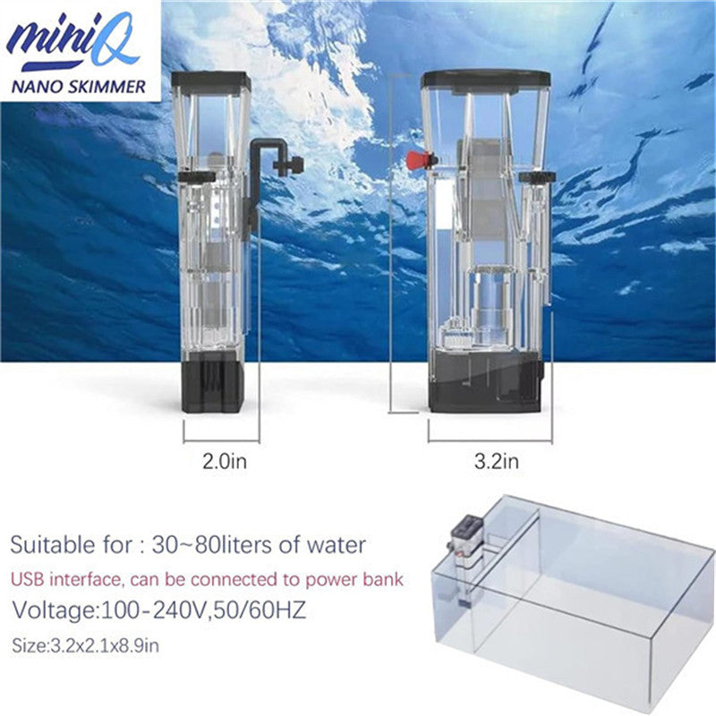 Bubble Magus miniQ プロテインスキマー Bubble Magus MiniQ Nano Protein Skimmer – Ultra-Compact