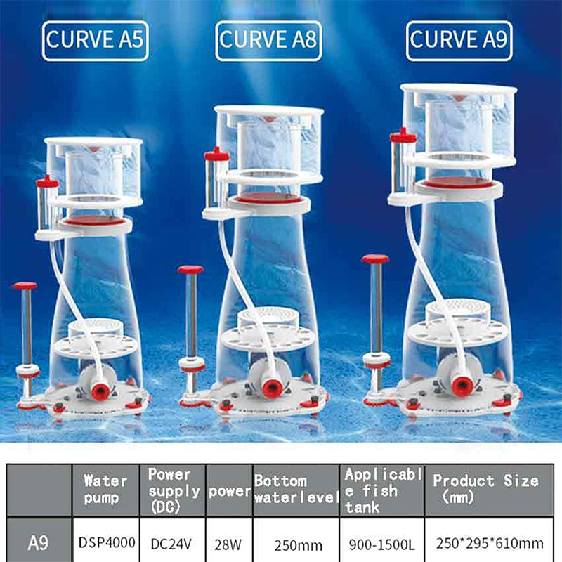 Bubble Magus BM-A9 Protein Skimmer for Saltwater Aquariums DC